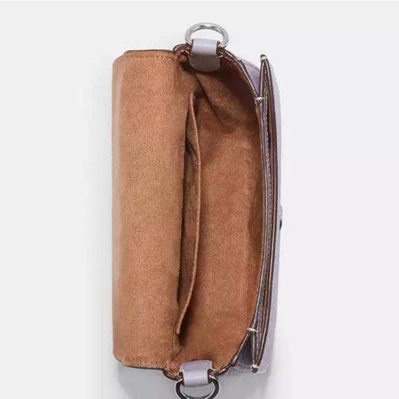 Coach purple Morgan  saddle bag  crossbody - Picture 3 of 7